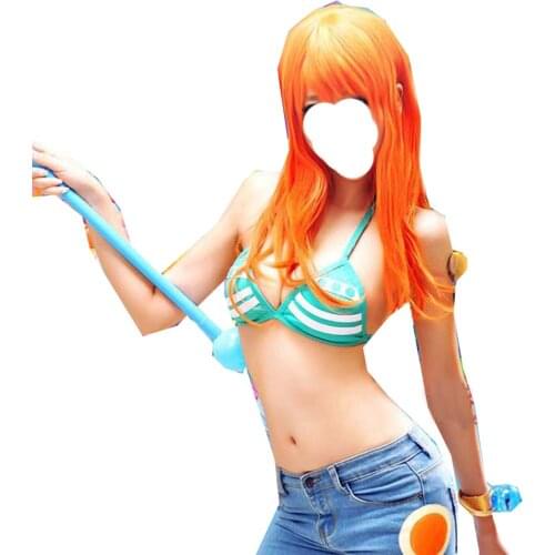2021 ONE PIECE Nami cosplay costume sexy bikini Only Top BRA
