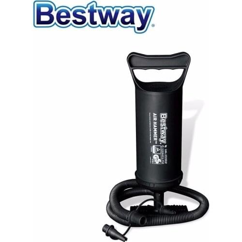 62002 FUNTASTIC Bestway 30cm Outdoor Hand Air Inflator 12 Inch 2*850CC Air Bed Inflator