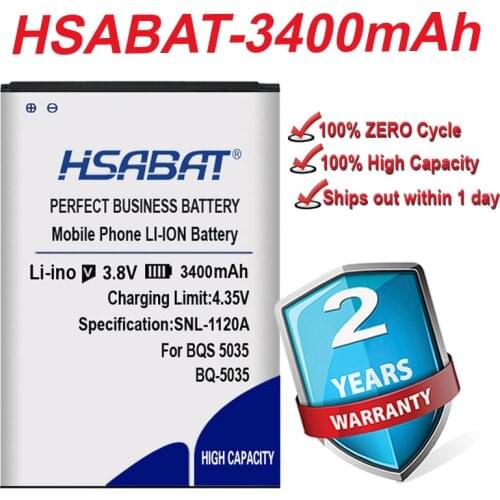 Top Brand 100% New 3400mAh Battery for BQ BQS 5035 BQ-5035 Velvet in stock