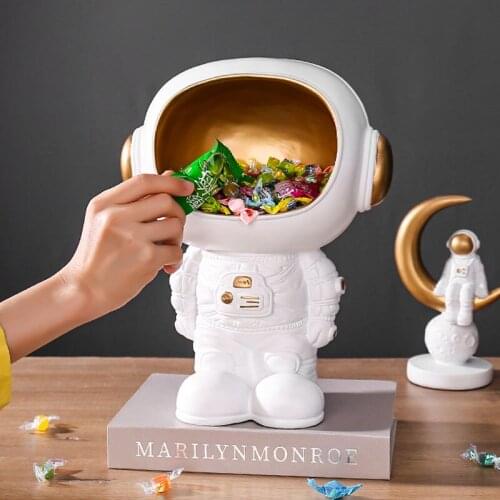 Nordic Astronaut Storage Ornaments Desktop Organize Crafts Home Decoration Cartoon Spaceman Living Room Decoration Furnishings