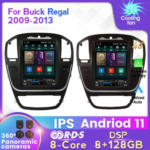 Octa-core 6+128G Android 11 Car Radio For Opel Insignia Buick Regal Car Dvd Multimedia Player Car GPS Navigation 4G 2008-2013