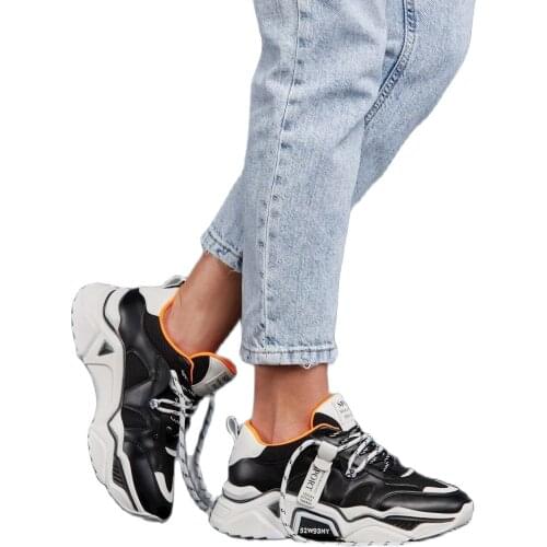 Womens black sneaker sports shoes casual comfortable stylish design 100 made in Turkey