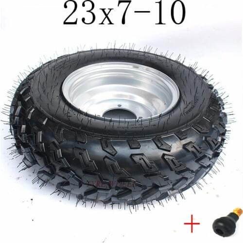 GO KART KARTING ATV UTV Buggy AT23X7-10 Inch Wheel Tubeless Tyre AT23x7-10 Inch Vacuum Tire with Aluminum Alloy Hub