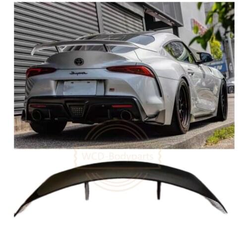 For Toyota Supra A90 2019 - 2020 High Quality Carbon Fiber Material Rear Trunk Spoiler Lip Wings FRP Car Styling