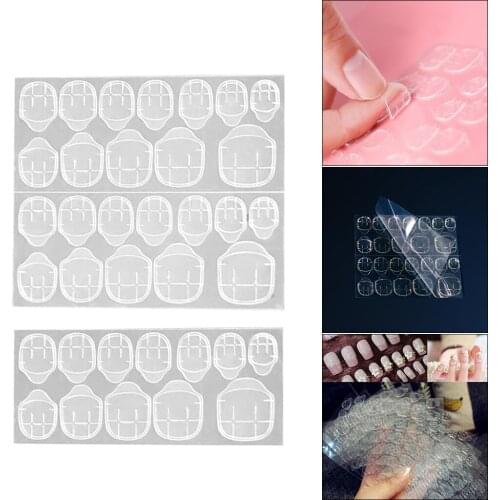 Double-side Adhesive Sticker Transparent Nail Glue Art Decoration Tool False Nail Art Adhesive Tape Glue Sticker Adhesive Tape