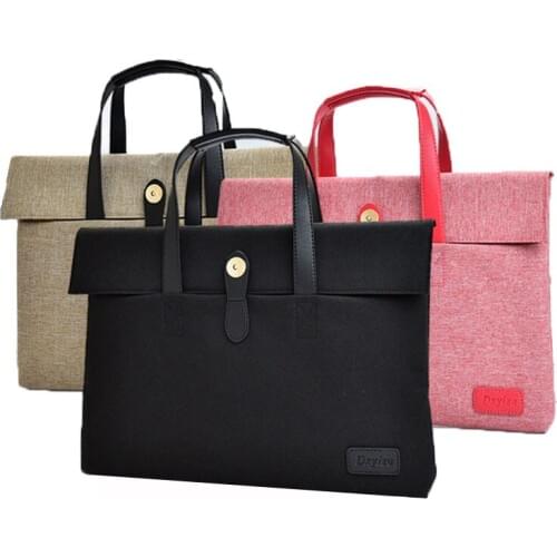 Canvas Notebook Liner Sleeve Laptop Bag Pouch Case For Xiaomi Acer Dell HP Asus Lenovo Macbook Pro Reitina 15 Inch Hasp Handbag