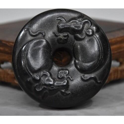 Hongshan culture Chinese collection Meteorite iron stone Tibetan Cattle statue natural Magnet stone