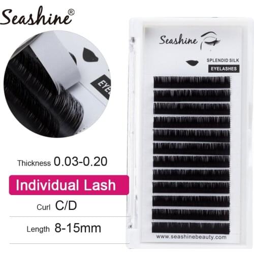 Seashine Faux mink individual eyelash lashes maquiagem cilios for professionals faux mink eyelash extension