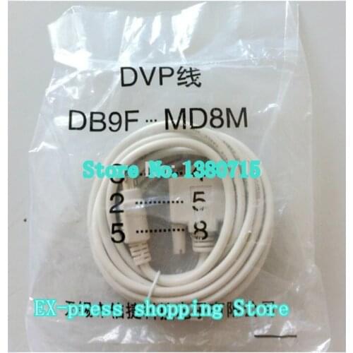 DVP PLC Programming Cable Line DB9F MD8M Original 3M New