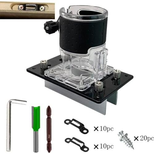 Invisible Connector 2 in 1 Slotter Punch Locator Tool Kit Furniture Trimming Machine Slotting Fixture Milling Woodworking Tools