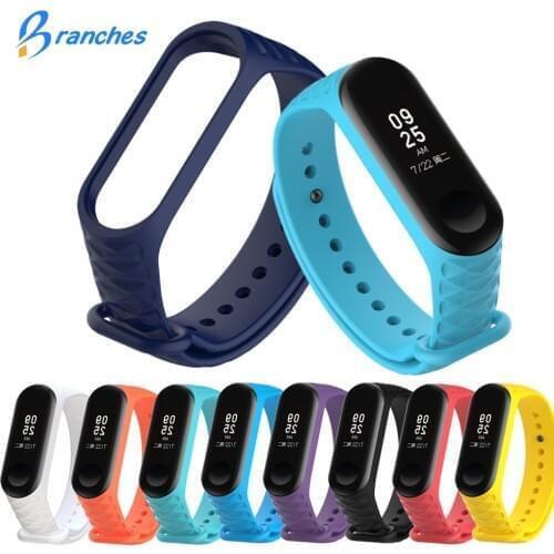 Mi Band 4 3 Bracelet Strap For Miband 4 3 Strap Wristband Replacement Smart Band wrist strap For Xiaomi Mi Band 4 3 Silicone