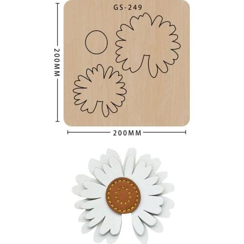 New Flower Handmade Wooden Die Diy Scrapbooking New Craft Cutting Dies Mold Suitable For Common Die Cutting Machines