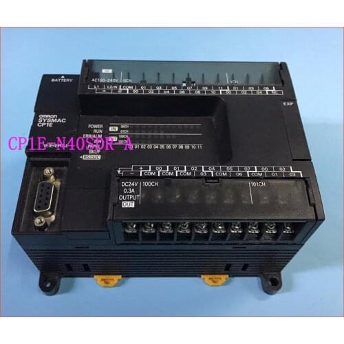 Original authentic PLC CP1E-N40SDR-A well tested working CP1E N40SDR-A N40SDR AC inputs 24,outputs 16 Motor controller