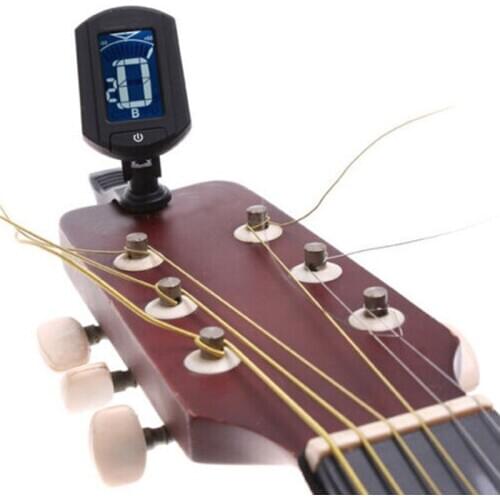 Adjustable Anti-Interference LCD Clip-on Electronic Digital Guitar Chromatic ET-33 Guitar Bass Tuner