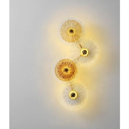 Modern lustres bathroom fixture living room decoration glass ball bedroom corridor living room luminaria de parede espelho