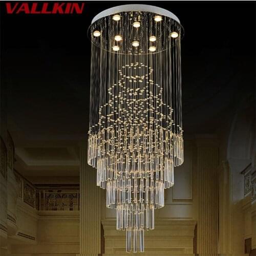 Modern LED Crystal Chandeliers Light Luxury Indoor Cristal Chandelier Hanging Lamps Crystalline Lighting Fixtures
