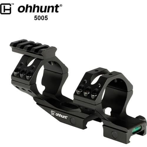 Ohhunt Tactical 30mm 35mm Rings Riflescope Picatinny Rail Mount Offset Bi-direction Base Bottom Bubble Level with Free Float