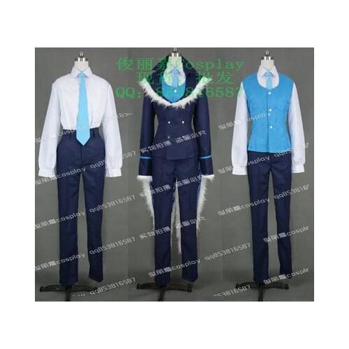 The Legend of Korra Wedding Version Iknik Blackstone Varrick Uniform Cosplay Costume J001
