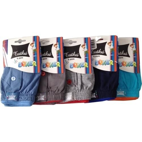 Boxer 6'Lı Package Male Child-3-10 aged-A Quality Passion Made in Turkey / Shipping from Turkey