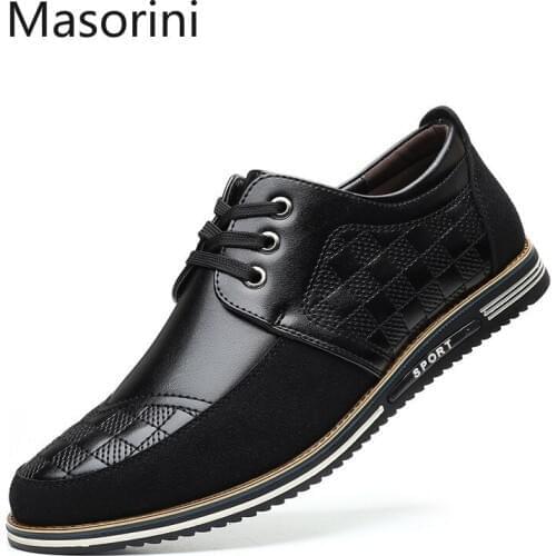 Fashion 2020 Men Casual Shoes Spring Autumn Leather Men Shoes Men Loafers Italy Male Business Wedding Dress Shoes Big Size 38-48