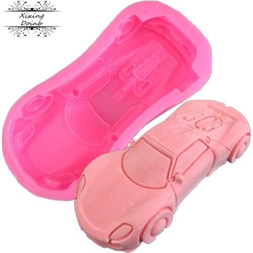Xixing 3D car shape cake decoration Tool kitchen baking products mold silica gel plaster soap mold Chocolate Mold