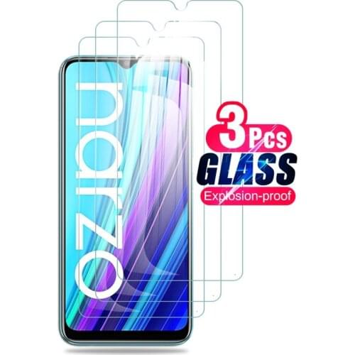 Realmi narzo 30a glass 3pcs protective glasses for realme narzo 30a 30 a a30 2021 rmx3171 6.5'' smartphone screen protector film