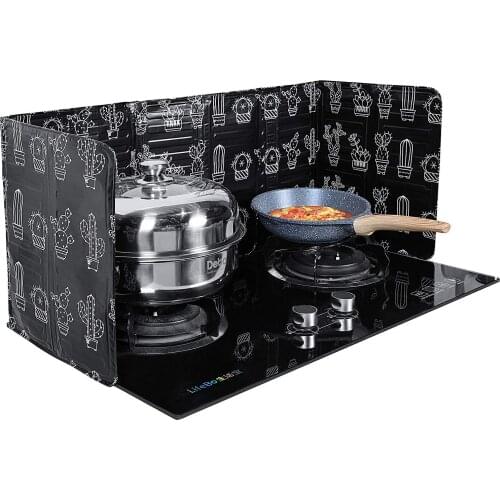 Gas Stove Aluminum Foil Oil Baffle Insulation Board Creative Kitchen Cooking Oil Separation Board Home Stove Anti-Splashing Oil