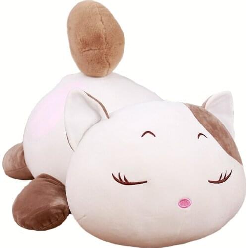 40/70/95cm Super Soft Down Cotton Cat Plush Back Cushion Stuffed Cat Plush Pillow Home Decoration Kids Birthday Gift