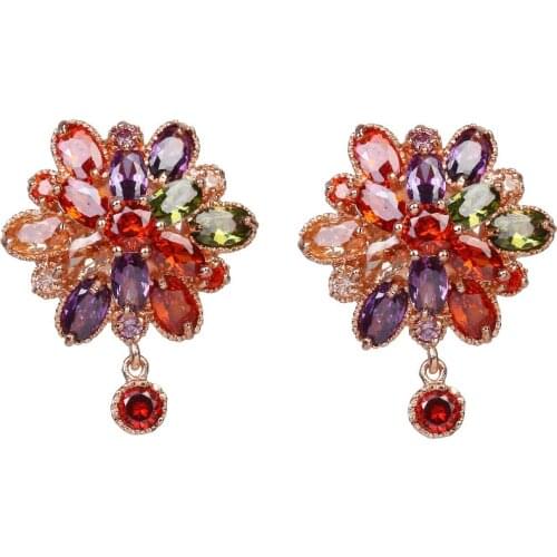 Bettyue Brand Hot Fashion Luxury AAA Cubic Zircon Two Colors Geometric Jewelry Earrings For Woman Elegance Wedding Party Gift