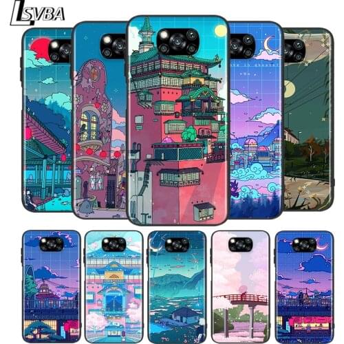 Art Pixel Aesthetic for Xiaomi Poco X3 NFC X2 M3 M2 F2 Pro C3 F1 A2 Lite A1 Mix3 Play Silicone Soft Black Phone Case