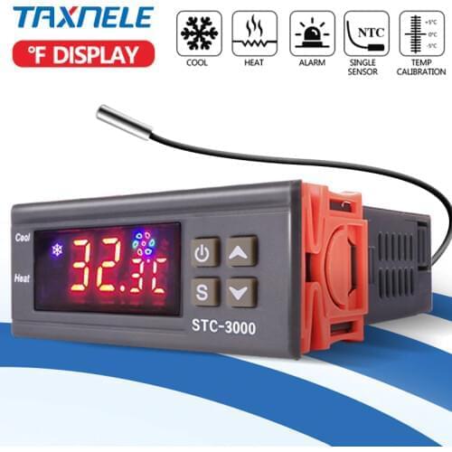 Digital Temperature Controller Thermostat Thermoregulator incubator Relay LED 10A Heating Cooling STC-3000 STC-1000 STC 1000