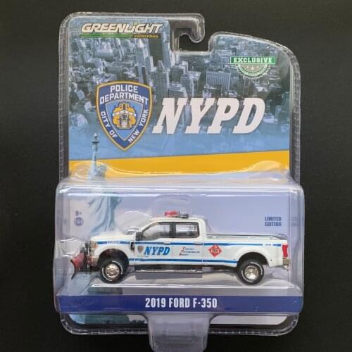 GREENLIGHT 1:64 NYPD 2019 FORD F-350 New York City Police Car Limited edition collection of die-cast alloy car models