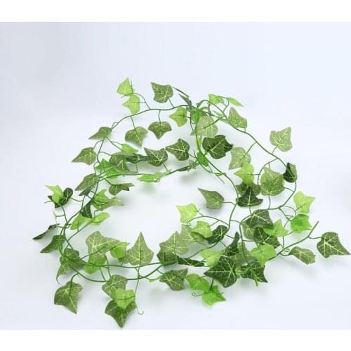 5/10/15/20Pcs Artificial Ivy Leaf 2.1M Trailing Vine Fake Foliage Flower Hanging Garland Plant Artificial Plants Festive Supply