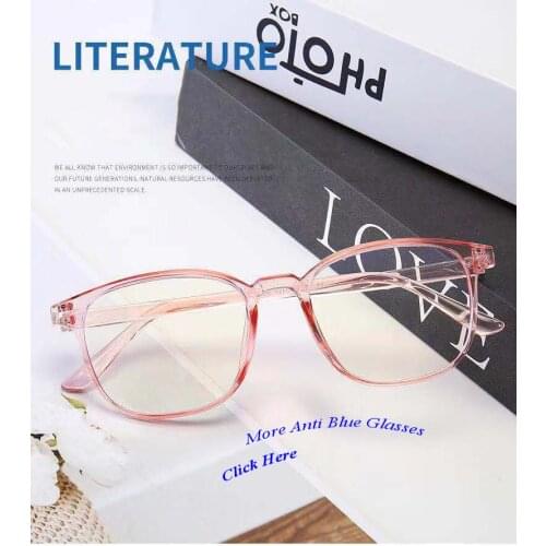 Computer TV Phone Screen Square Anti Blue Ray Light Blocking Glasses Acetate Women Men Frame