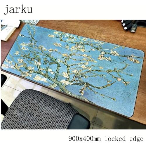 Van gogh mousepad gamer 900x400X3MM gaming mouse pad large present notebook pc accessories laptop padmouse ergonomic mat