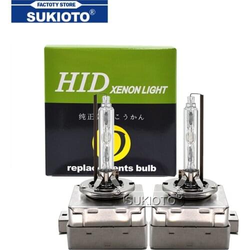 SUKIOTO 2PCS 55W D1S D2S D3S D4S Xenon HID Bulb 4300K 6000K 8000K 35W Car Headlight Lamp Replacement For Toyota Lexus Audi BMW