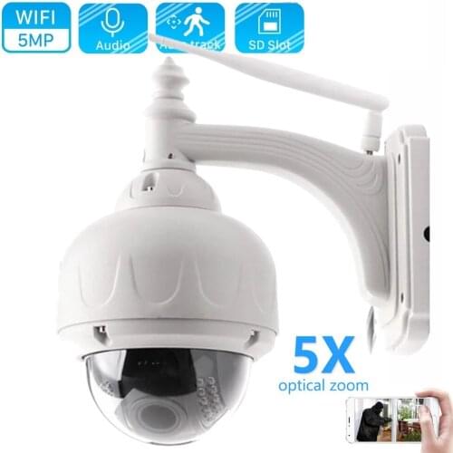 OwlCat SONY CMOS Wifi Dome IP Camera 5X Zoom HD 2MP 5MP Two Way Audio Outdoor Waterproof Wireless SD Slot IR Night Onvif P2P