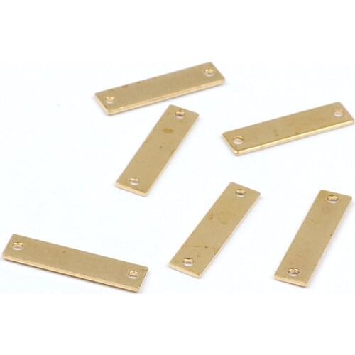 Brass Rectangle Charms, Raw Brass Earrings Findings,Raw Brass Pendant, Earrings Brass Charm,Blanks With2 Hole,20.5mmx5mm,RB1116