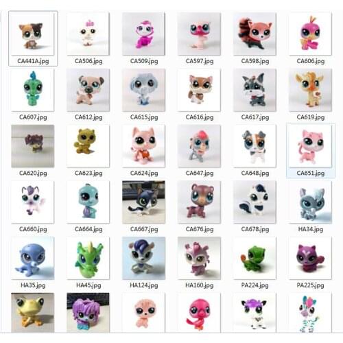 Pets shop Toys Cat Dog Crab Owl Seahorse Frog Zebra Zinnia Gardner #3846 Aminals Mini Figures Little Pet Kids Toy -Your Choice