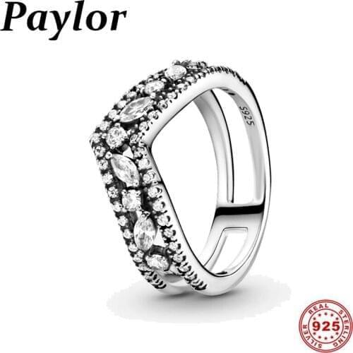 Trendy 925 Sterling Pink Swirl Heart Statement Ring Rose Gold Color Stackable Silver Jewelry For Women Wedding Christmas Gift