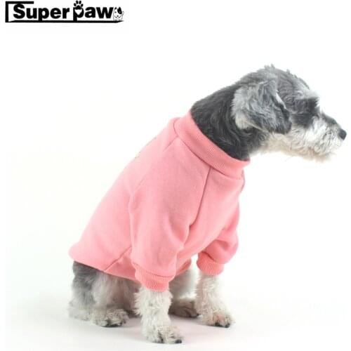 Fashion Pet Dog Pink Hoodie Winter Warm Clothes Puppy Sweatshirt Coat For Small Medium Dogs French Bulldog Schnauzer Pug LYC13