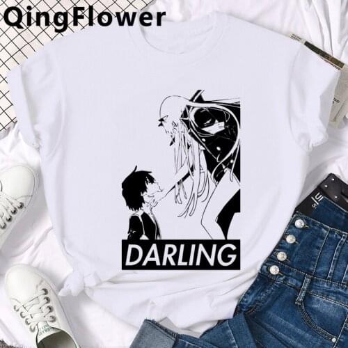 Anime Darling in the Franxx clothes men aesthetic tumblr harajuku couple clothes 2021 t-shirt tumblr