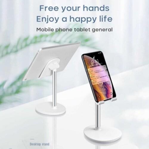 Simple Desk Mobile Phone Holder Desktop Stand For iPhone Universal Adjustable Metal Desktop Table Tablet Holder Stand For iPad