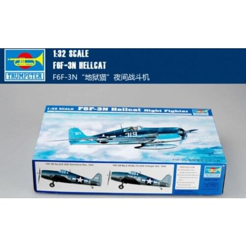 Trumpeter 02258 Static Model Plane American F6F-3N Hellcat Night Fighter 1/32 TH06890-SMT2