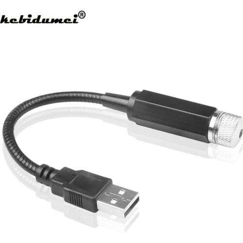 Universal USB LED Light 12V-24V Auto Interior Decorative Car Atmosphere Starry Laser Projection Light Roof Star light for Cars