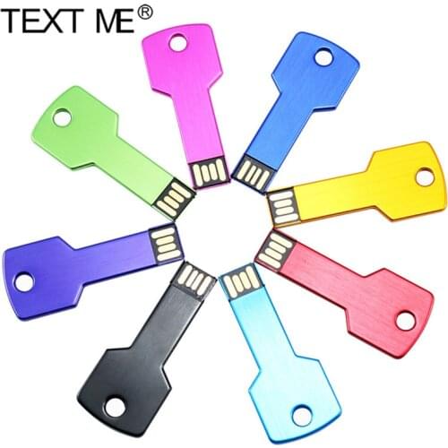 TEXT ME USB Flash Drive 8gb 16g pendrive 32GB 64G Pen drive waterproof usb stick flash drive u-disk 2.0 key gift for