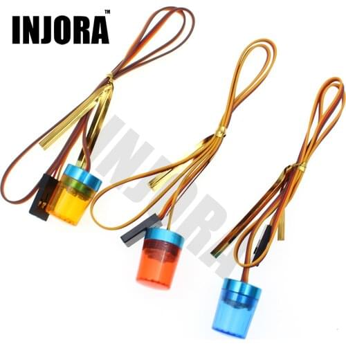 Larger Brighter 13*18mm LED Light with Strobing-blasting/Flashing/Rotating Function for 1/10 RC Car 1/14 Tamiya Tractor Truck