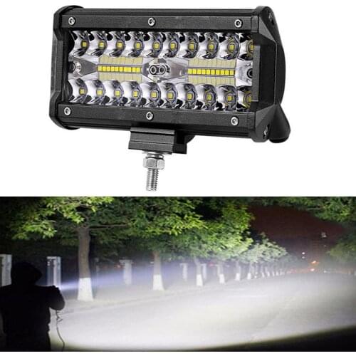 High Bright 400W Work Light LED 3 Rows 7inch 40000LM Bar Driving Lamp DC 9-30V 6000K Working Light for SUV ATV Tractor Trucks