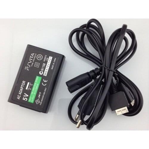 High Quality AC adapter For PSVITA PSV power adapter with USB cable Charger adapter for ps vita US plus and EU plus