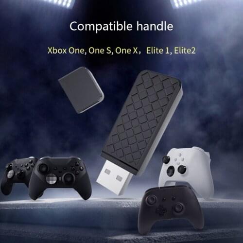 Y1AE For-X-box One One S/X Elite1/2 Game Controller PC Wireless Adapter USB Receiver for Win 7/8/10 Laptops PC